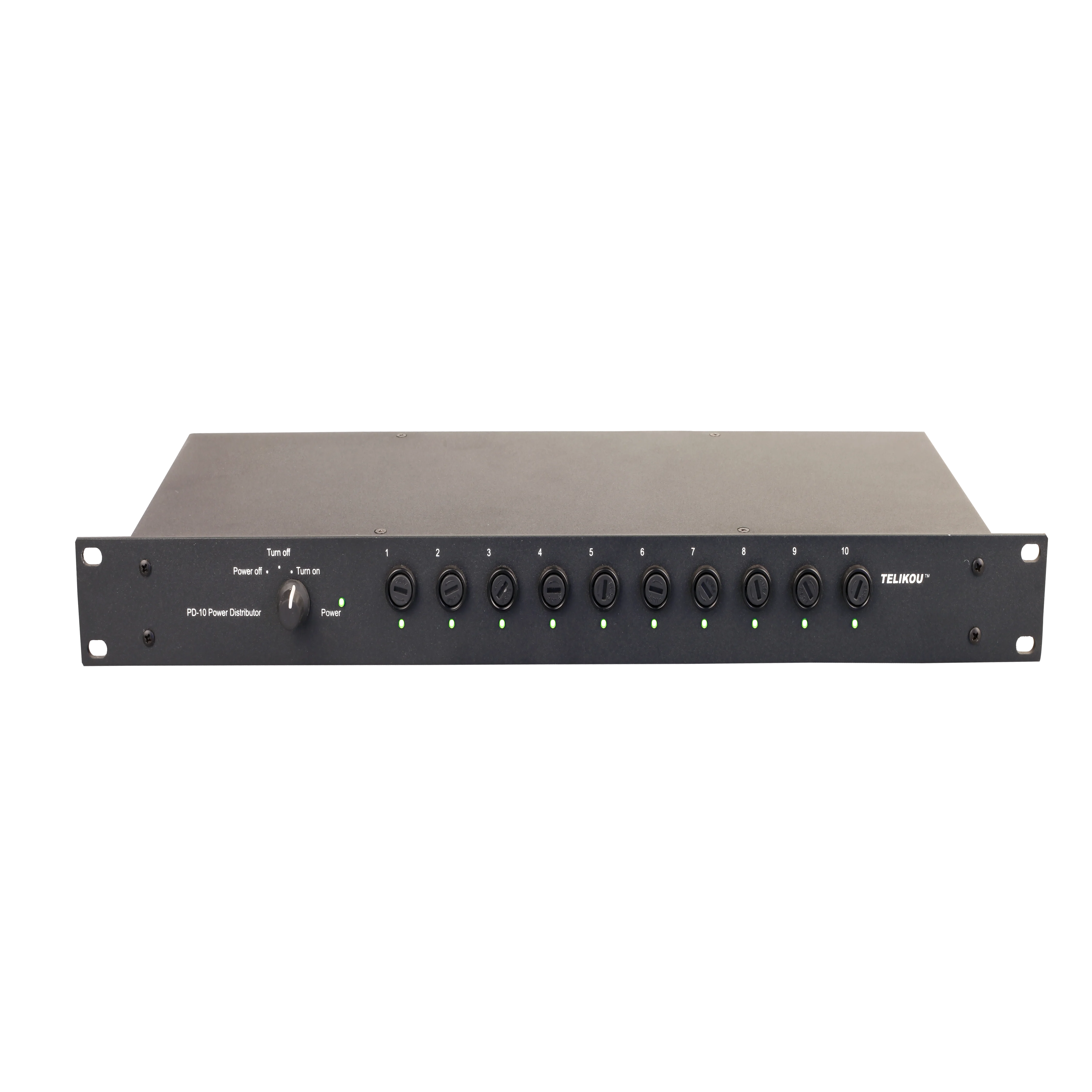 

TELIKOU PD-10 | 10 Channel POWER SEQUENCE CONTROLLER IEC Female Standard Connector Delay Time/Channel: 0.5-1s