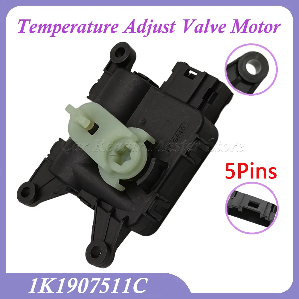 

1K1907511C Tmperature Adjust Valve Servo Motor LHD For VW EOS Golf GTI Jetta MK5 MK6 Touran For Audi A3 Q3 TT