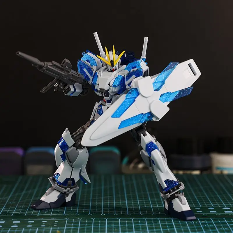 مجموعة نماذج عنقودية B Star باللون الأزرق بمقياس 1/144 مع شكل صحوة ونموذج شارات مائية لهواة الجمعين والهواة