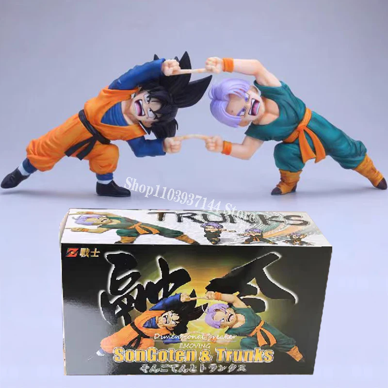 

11cm Anime Dragon Ball Z Figuras Trunks Figurine Gk Combined Statue Gotenks Action Figure Model PVC Collection Decor Doll Gifts