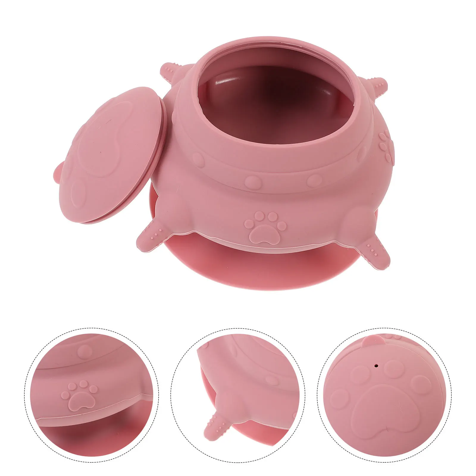 

Puppy Milk Feeder Silicone Bowl with 4 Teats for Cat Kitten Hamster Nurser Bottle Small Feeding Bowl Dog Nursing Supplies