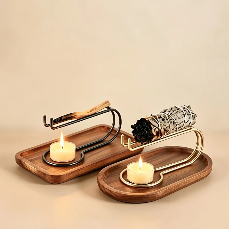 An Incense Holder, Wooden Candle Holder, Incense Stand, Home Atmosphere Decorative Piece