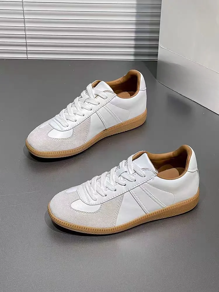 2024 new fashionable and comfortable white sport shoes Forrest Gump classic cricket shoes