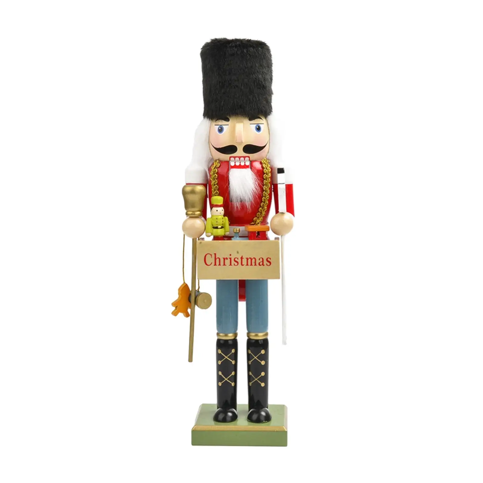 Wooden Nutcracker Christmas Decoration for Festive Party Favors Xmas Tree image 2