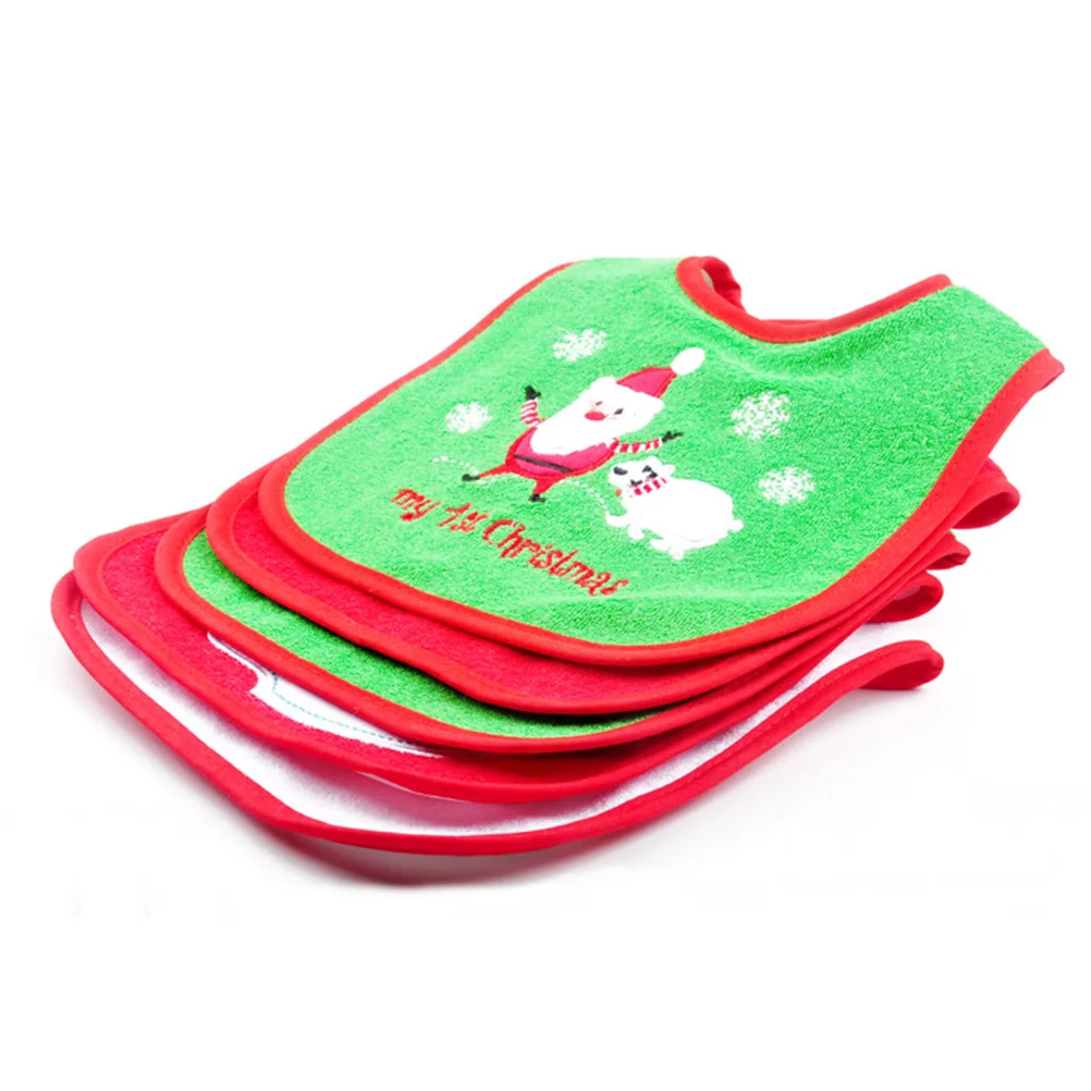 

3pcs Waterproof Baby Bib Premium Fabric Lightweight Washable Drool Towel For Newborn Feeding Lunch Saliva Protection Simple Bib