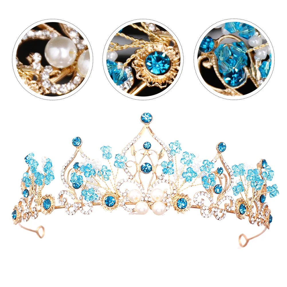 

1Pcs Young Tiara Headdress Exquisite Crown for Special Occasions Party Stage Performance Crown Tiara Headdress