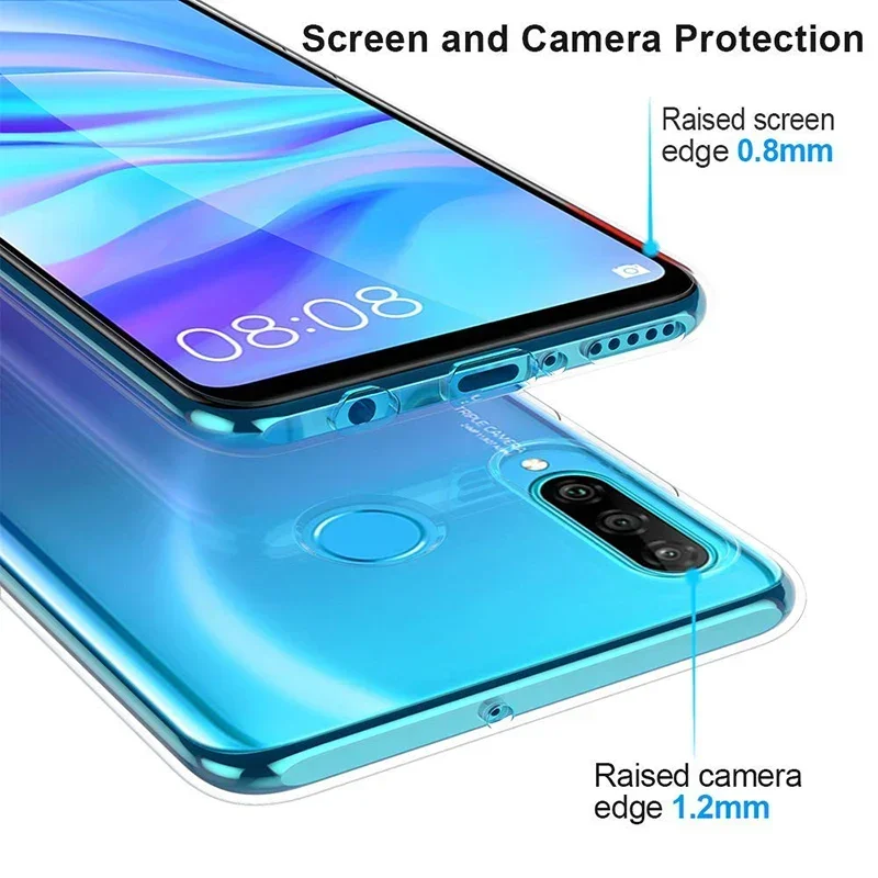 Silikon Fall Zurück Abdeckung für Huawei P30 Lite TPU Funda Carcasa Coque Ultra Dünne Schlanke Weiche Handy Shell P30Lite 2019 6,15"