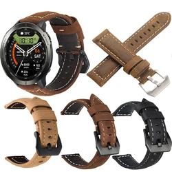 22mm Quick Release Leather Straps for Zeblaze Stratos 3 Pro Quality Genuine Retro Genuine Leather Watchband Accessories