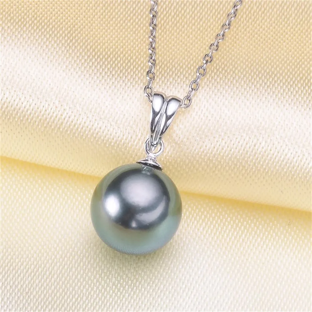 

DIY Accessory G18K Gold Pearl Pendant Empty Holder Medium Melon Seed Buckle Pearl Necklace Empty Holder 9-12mm G003