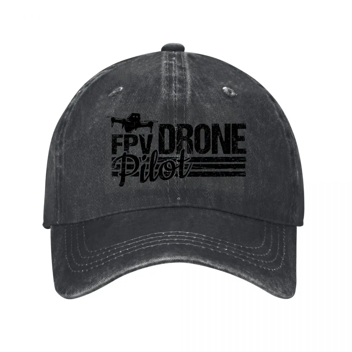 FPV Drone Pilot Washed Baseball Cap Hip Hop Sun Hats
