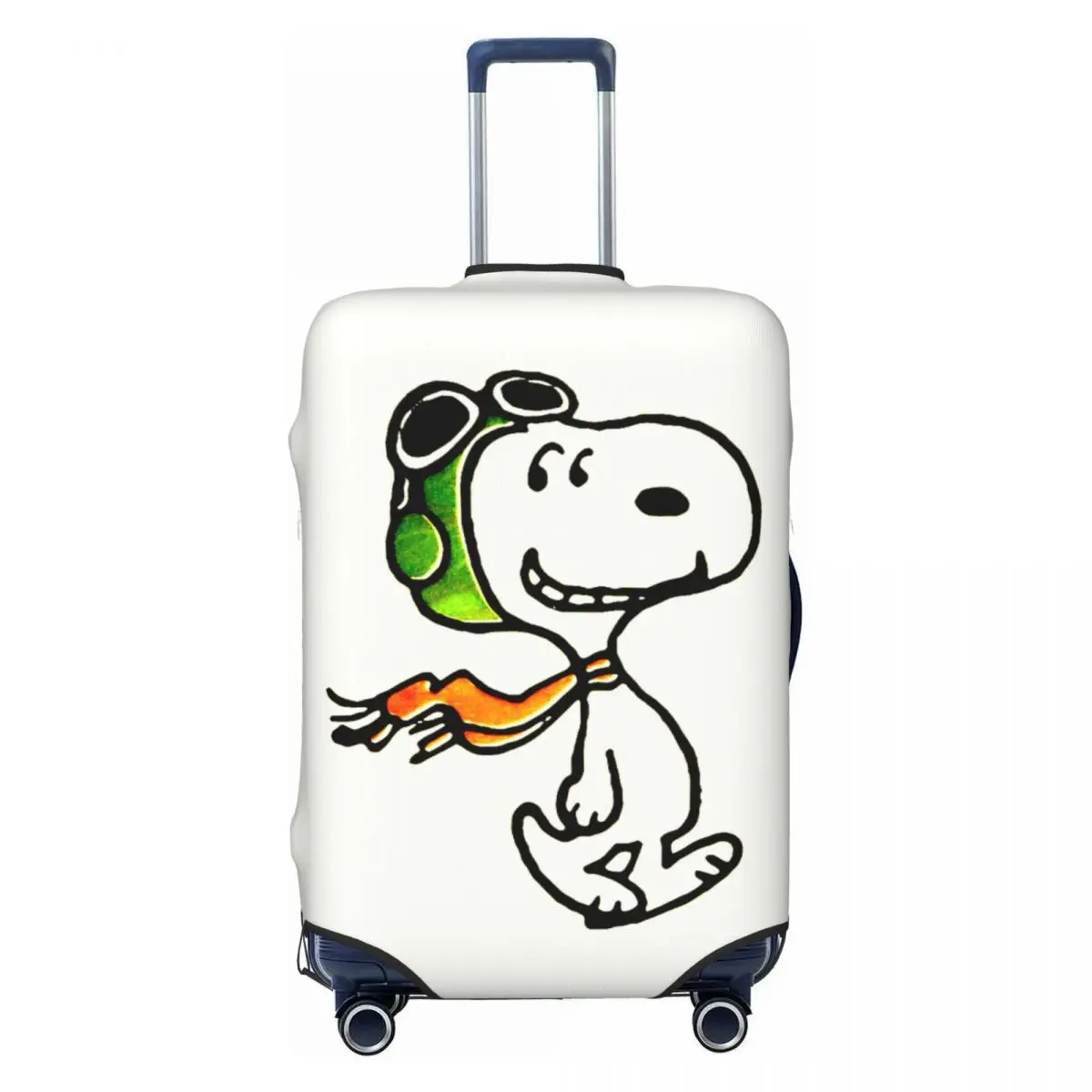 

Custom S-snoopys Flying Ace Luggage Cover Elastic Travel Suitcase Protective Covers Fits 18-32 Inch