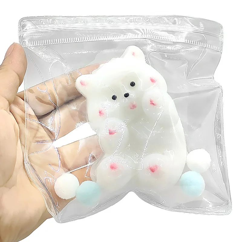 Fun Dog Clay Feel Cartoon Cute Puppy Soft Pinch Squeeze Toys Adult Children Sensory Cathartic Stress Relieving Toy Birthday Gift