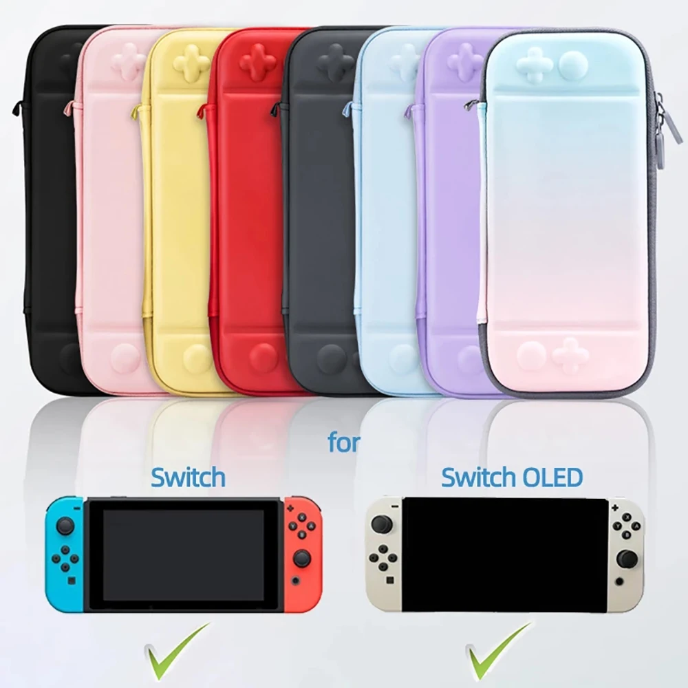 Hard Shell Protective Cover Travel Bag Storage Carry Case With 10 Game Card Slots for Nintendo Switch /Switch Oled Accessories