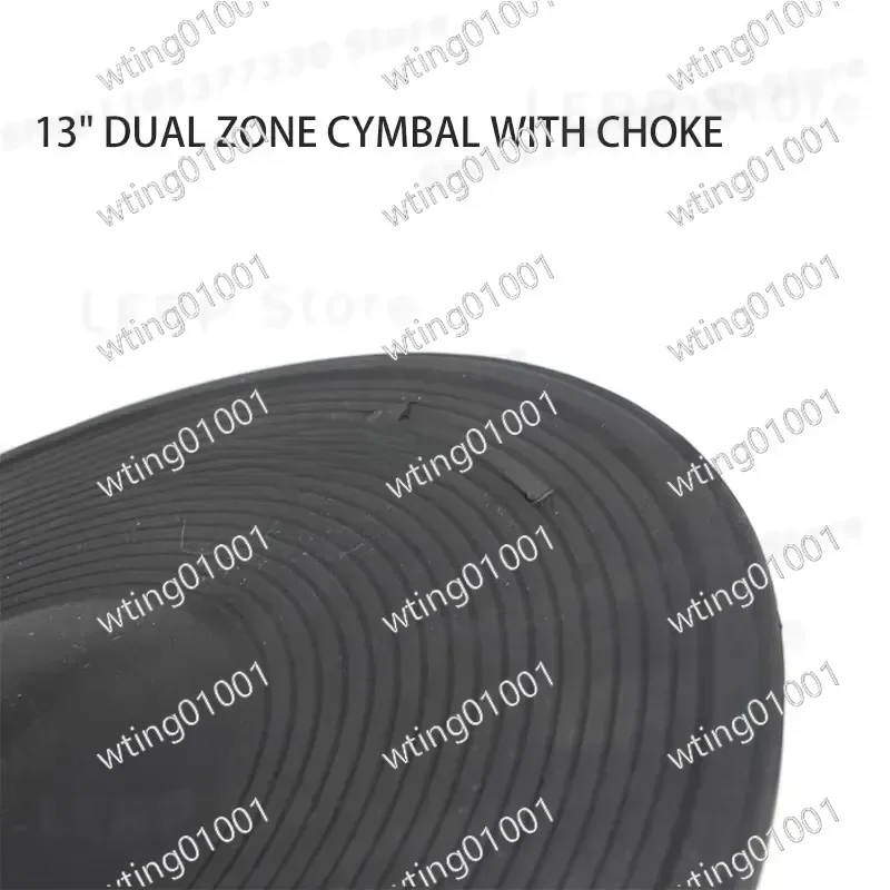 for Electronic Drum 13 Inch Lemon Style Dual Zone Crash Ride Cymbal with Choke Function Realistic Sound Response Percussion