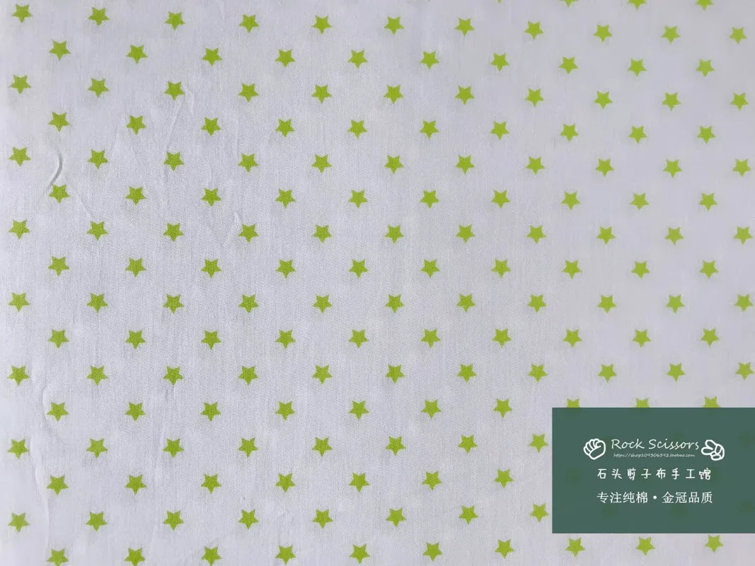 160x50cm Little Star Pure Cotton Twill Fabric Bedding Handmade Pajamas No Fluoresce Cloth