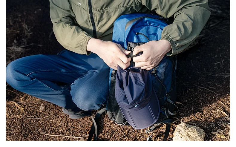 Naturehike Outdoor-Baseballmütze zum Wandern, UPF 50+, Sonnenhut, ultraleicht, faltbar, Sporthut, Sommer, atmungsaktiv, wasserdicht, für Herren und Damen – Detail 12