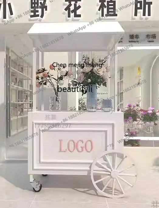 

Z189 Европейский поплавок из кованого железа, открытый, продвижение торгового центра, мобильная тележка с выдвижными ящиками и шкафами