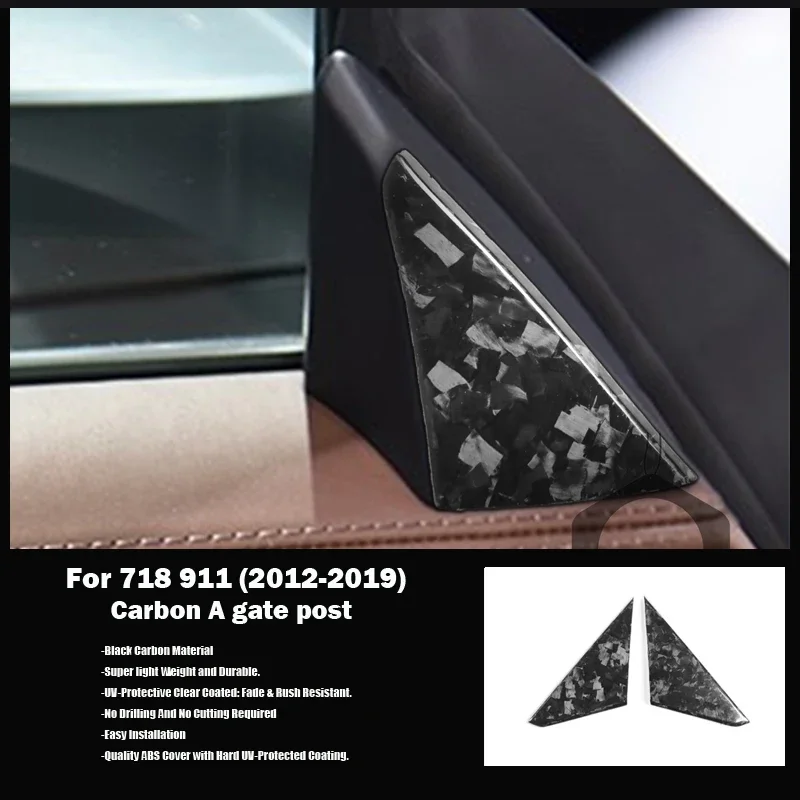 

Forget Carbon fiber A pillar Triangular decorative panel For Porsche 718 911