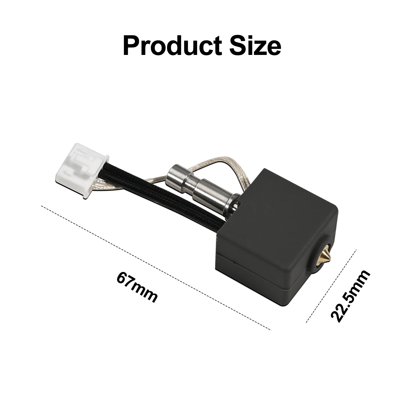 

For Anycubic Kobra S1/S1 Combo 3D Printer Hotend High Temperature Bi-Metal Heatbreak with 0.4mm Quick Swap Brass Nozzle
