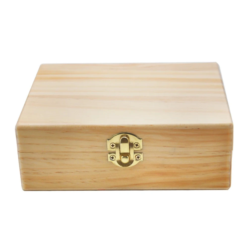 1pcs Wooden Stash Box Lock Movable Rolling Tray for Smoke Accessories Operationed Trays Bamboo Storage Container Organizer Porta