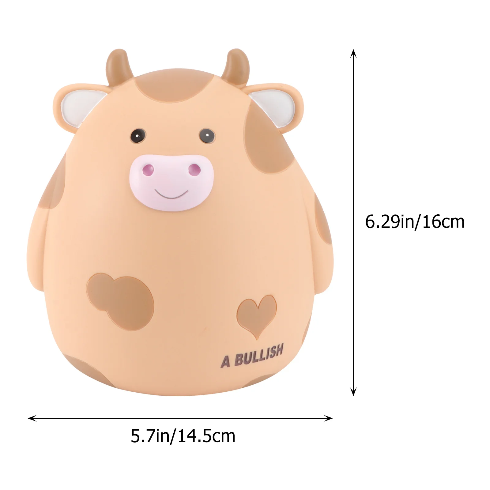 1 個漫画子牛貯金ポット強力な構造子供用コイン収納銀行愛らしいホームオフィスの装飾収集ギフト