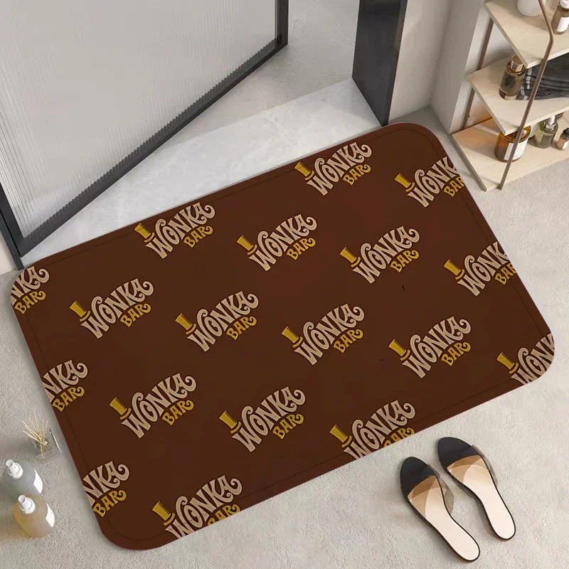 Living Room Carpet W-Wonka logo 50x80 Entrance Doormat Mat Kitchen Mats Prayer Rug Foot Rugs Door Welcome Carpets Home Decor