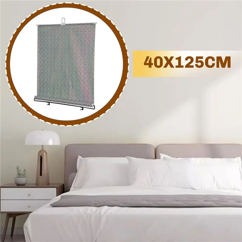 A04G-Sunshade Roller Blackout Suction Cup Blinds Curtains For Living Kitchen Office Car Window Free-Perforated Curtain