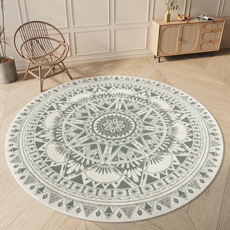 Nordic Style Carpets for Living Room Luxury Bedroom Decor Anti-slip Carpet Fluffy Soft Lounge Round Rug Thick Plush Bedside Mat