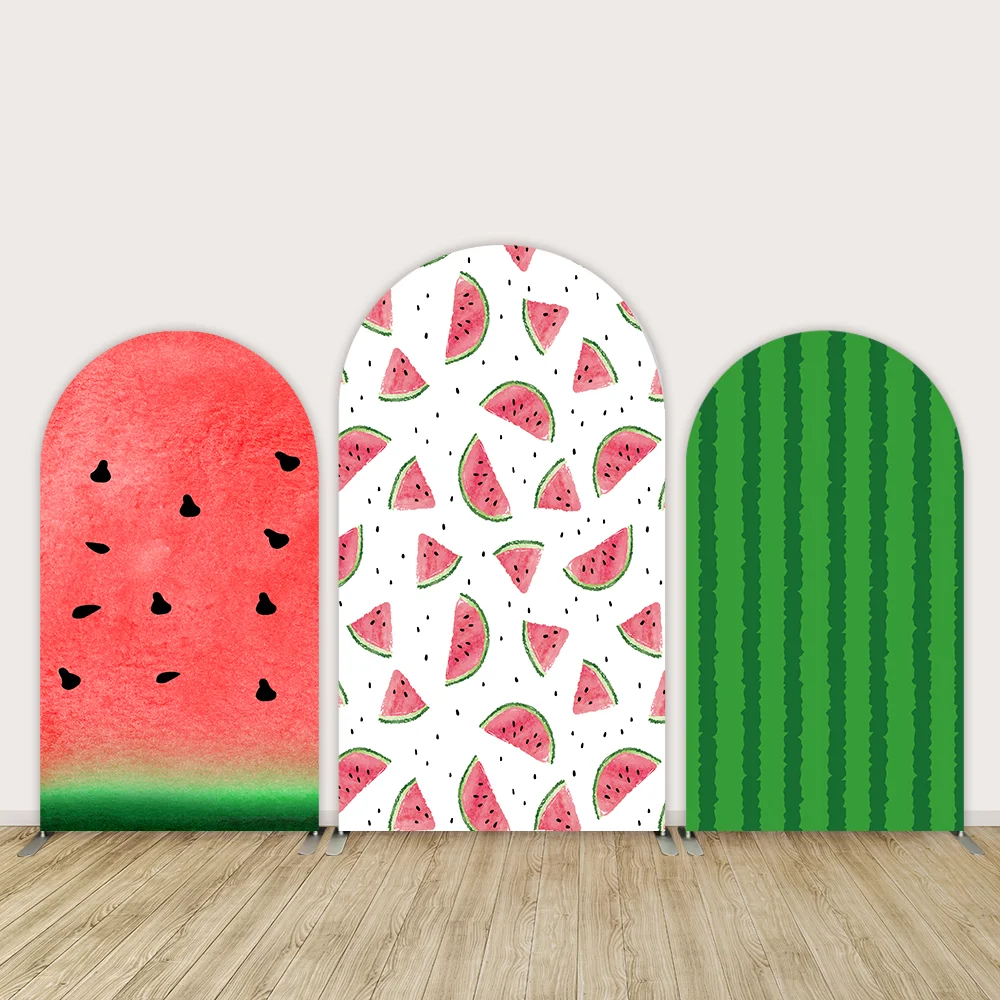 

Watermelon Arch Cover Backdrop for Kids Birthday Party Decoration Kids Baby Shower Chiara Arched Wall Background Banner