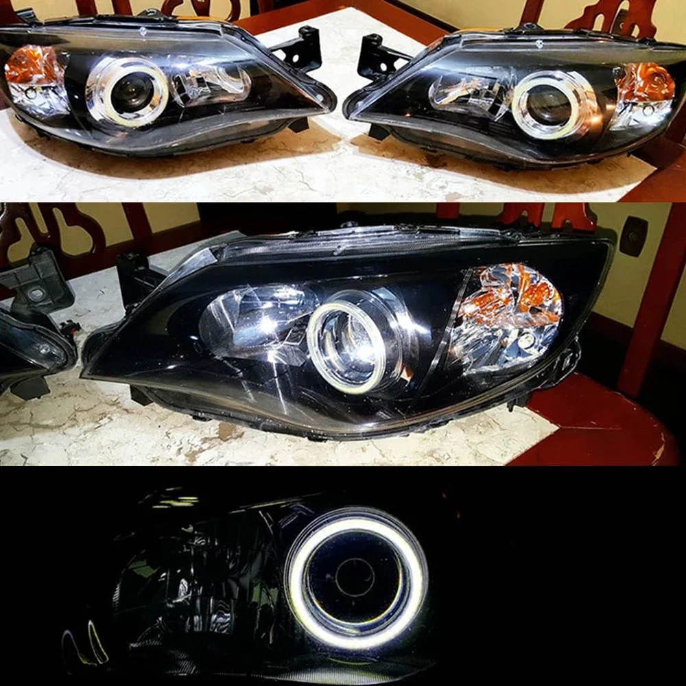 COB LED Angel Eyes Headlight Bulb, Halo Ring Lamp, Luz diurna do carro, DRL Fog Light, DC 12V Styling, Luzes decorativas