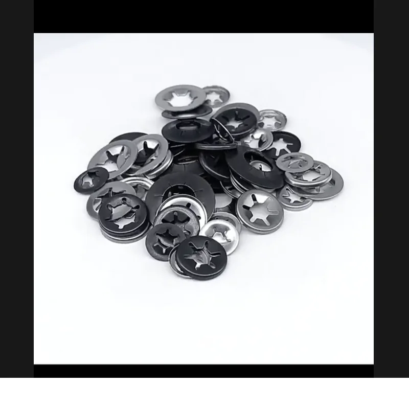 M3 to M12 External Circlip Self Retaining Clip Push On Shaft Bearing Snap Ring Washer 65Mn Steel 304 Stainless Steel