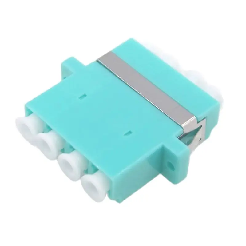 

GONGFENG 100pcs NEW HOT sell Telecom OM3 LC Optical Fiber Connector with Ear four Flange Adapter Coupler Special Wholesale