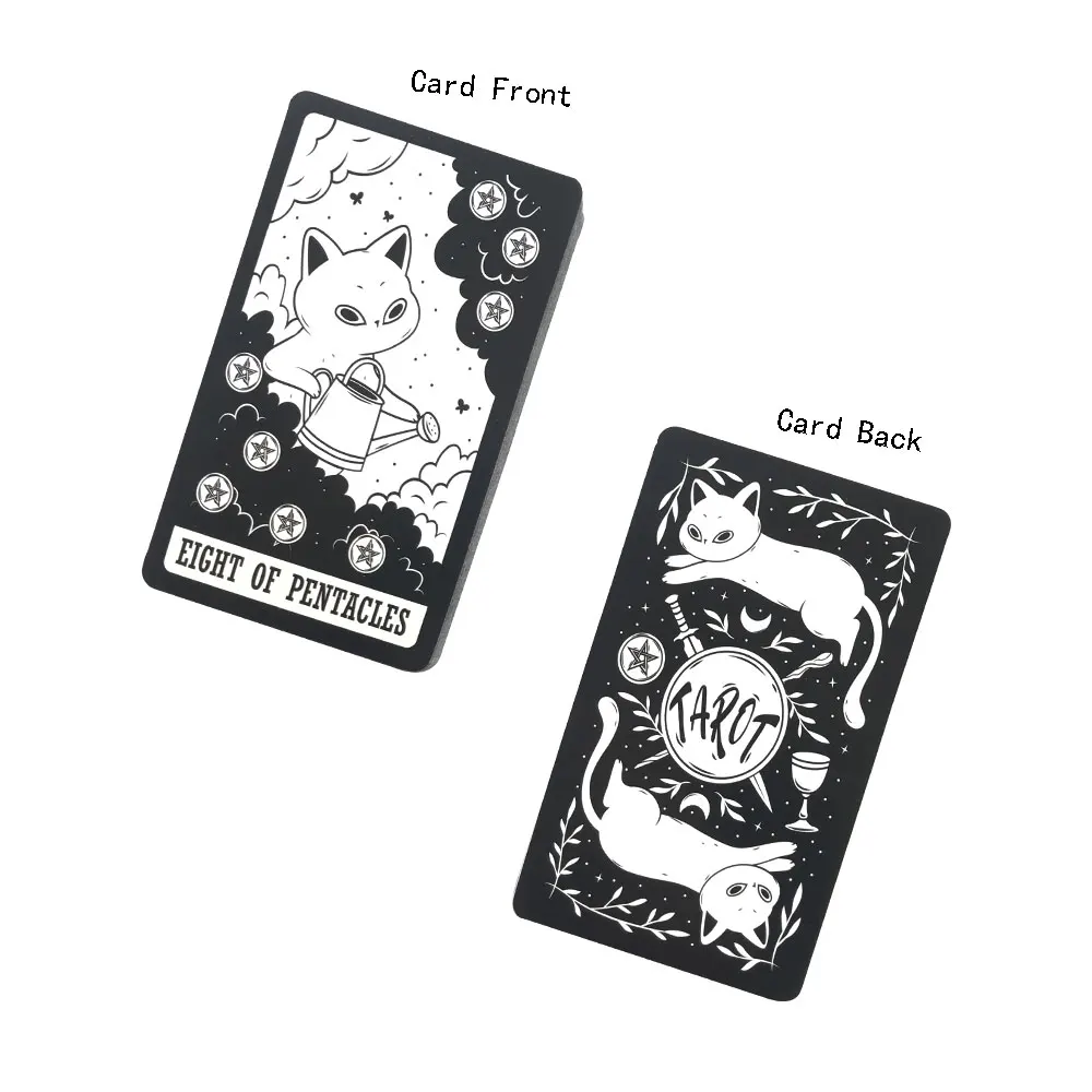 78 Card Deck Kitten Tarot Oracle Card Fate Divination Leisure Entertainment Family gatherings Tarot Card Game