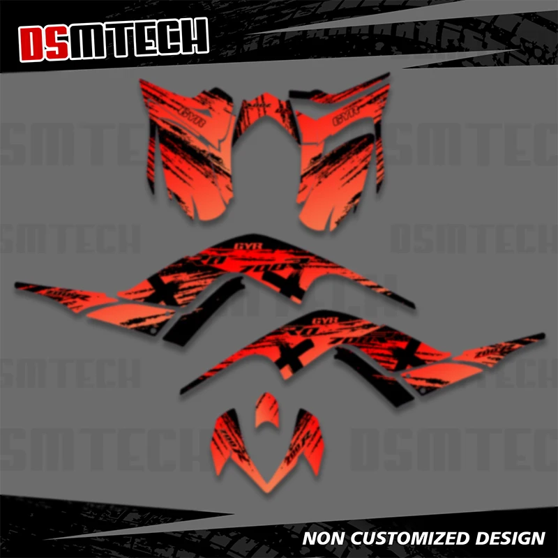 DSMTECH Decals Stickers Graphics Kits for Yamaha YFM700 RAPTOR 700 2006 2007 2008 2009 2010 2011 2012 Personalized Custom