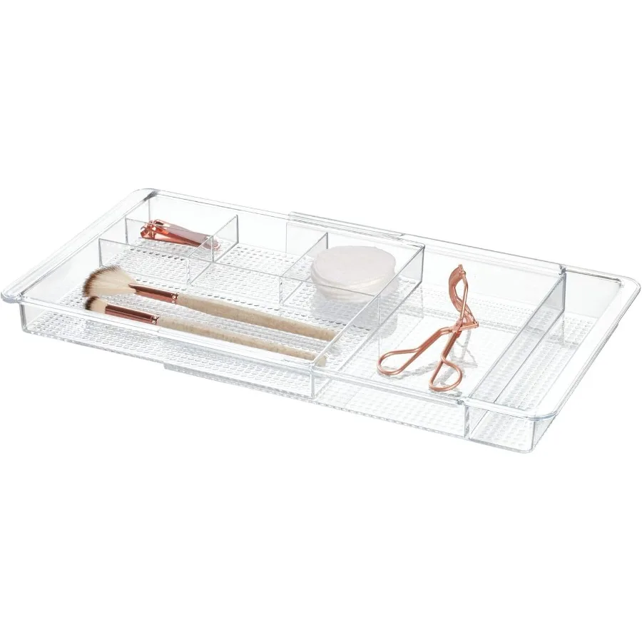 

Expandable Vanity Drawer Organizer The Clarity Collection Ideal for Organizing Makeup Jewelry and Small Essentials in D