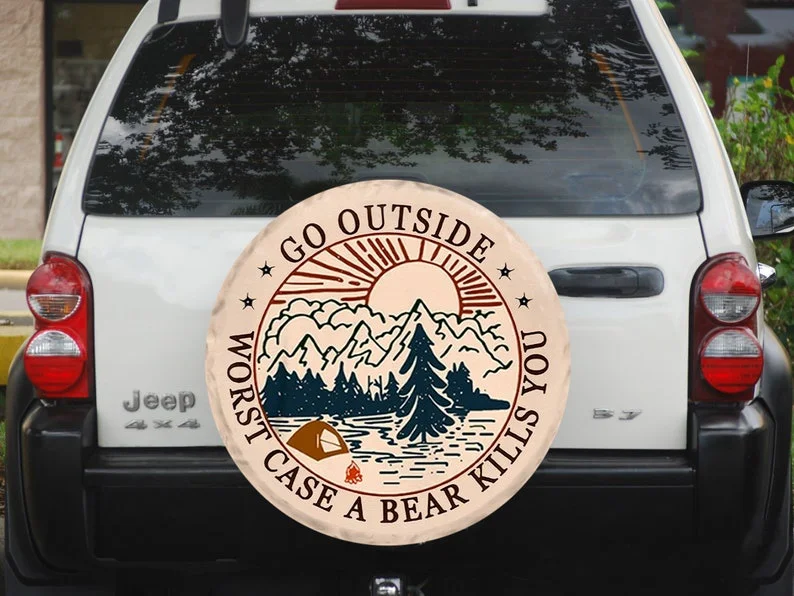 Spare Tire Cover for Car, A Gift for Camping Enthusiasts, Spare Tire Cover for Camping Car, Spare Tire Cover for Car,