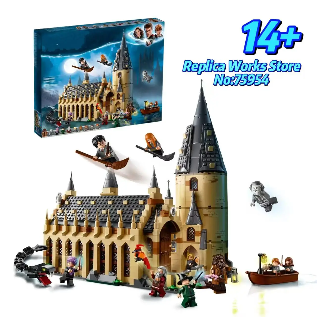 MOC 75354 Kit de modèle de construction célèbre château de hall, cadeau de Noël, cadeau d'anniversaire