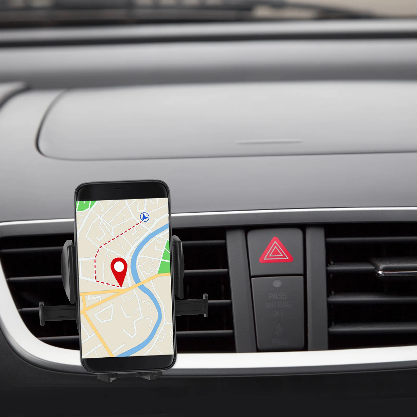 

Car Air Stand Holder 360 Degree Rotation Mount For Mobile Phone Support Stable Clip Design Air Outlet Phone Holder Black