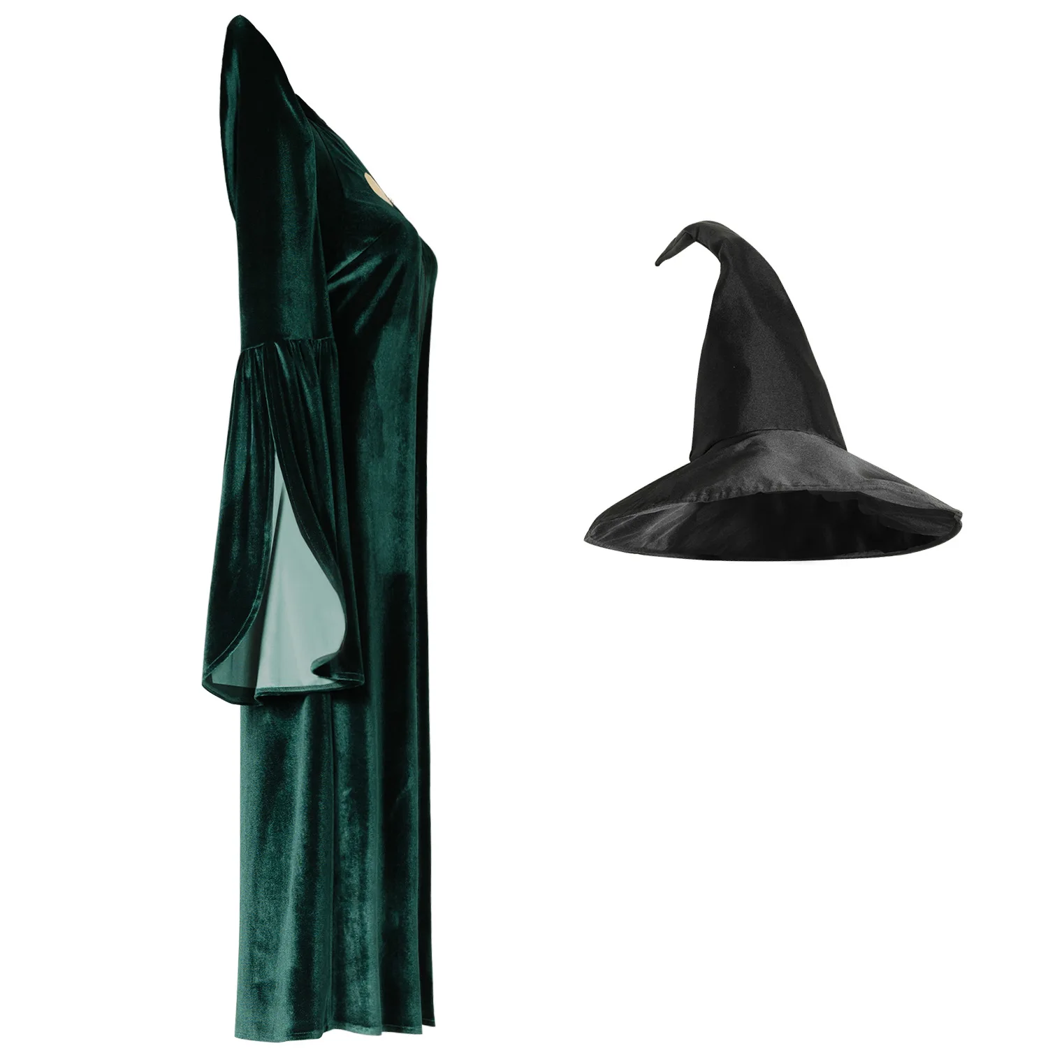 Robe de tête de l'école de poudlard du professeur Minerva McGonagall, Costume de Cosplay