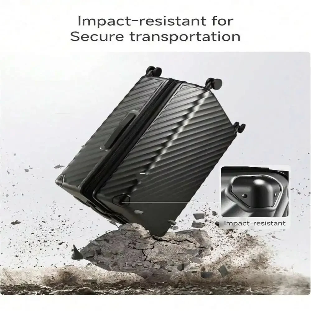 1 قطعة 28 بوصة منقوشة حقيبة كبيرة مع عجلات عالمية البولي كربونات توسيع قشرة صلبة الأمتعة للسفر #2