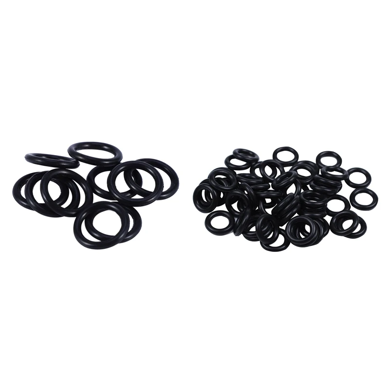 60 Pieces Black Nitrile Rubber O Ring Seals Washers 12 Mm X 2.5 Mm X 7 Mm & 16 X 12 X 2 Mm