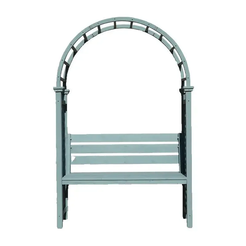 Outdoor courtyard preservative wood leisure chair arch flower stand seat garden outdoor open-air park chair