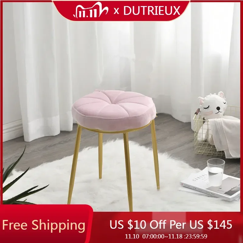 

Modern Minimalist Vanity Chair Living Room Nordic Makeup Luxury Relaxing Stool Professional Stackable Muebles Salon Furniture