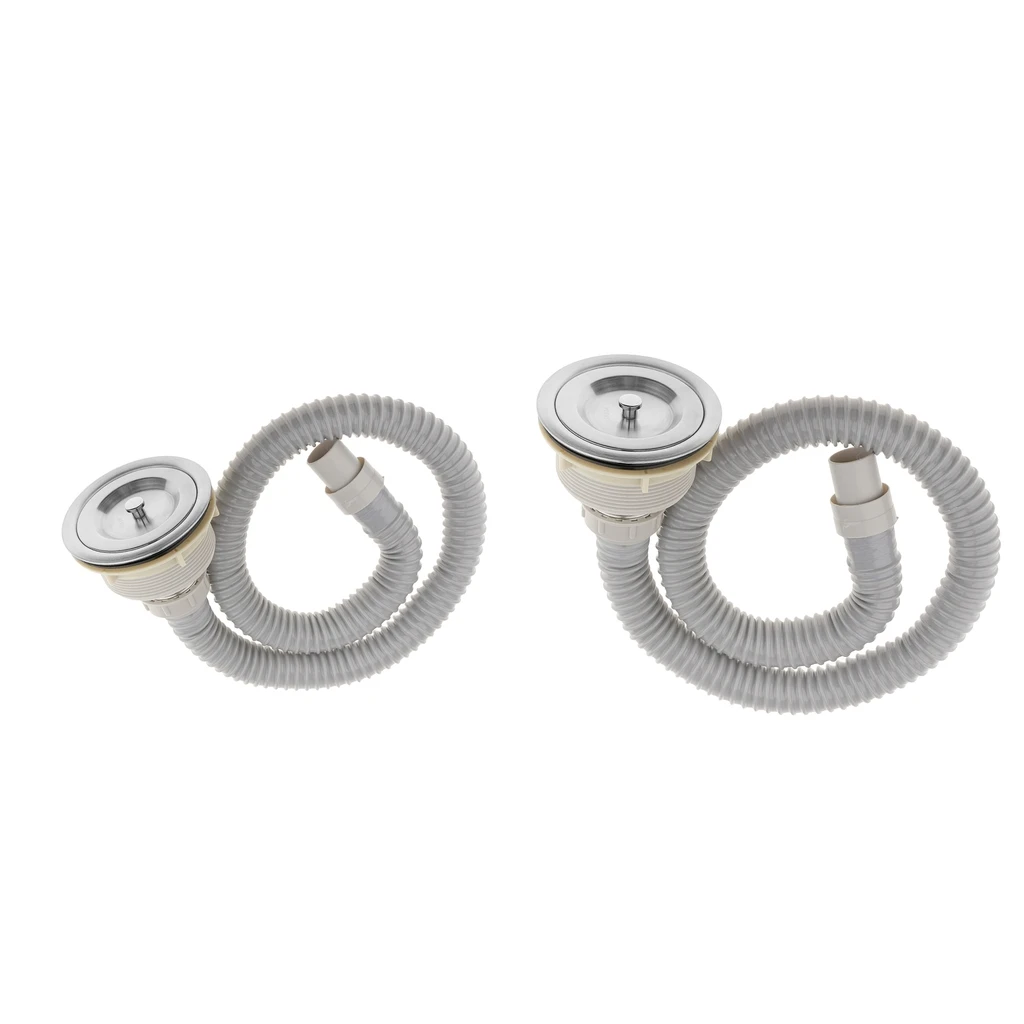 Salon Sink Drain Strainer 2pcs Plastic Stainless Steel Basket for Beauty Salon Trough Washing Hair