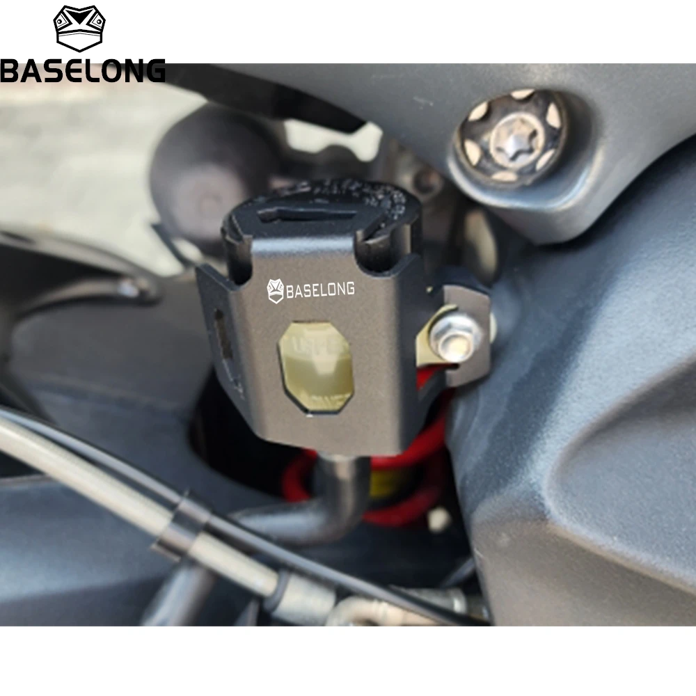 

Motorcycle Rear Brake Fluid Reservoir Guard Oil Cover Protector For Pan America ADV 1250 PA1250 PANAMERICA Special PAN1250