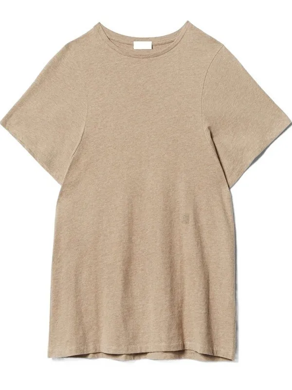 

Nordic mat Embroidered ort T-irt Women's Summer Versatile Breathable Color Svel Top Casual Fit Cotton