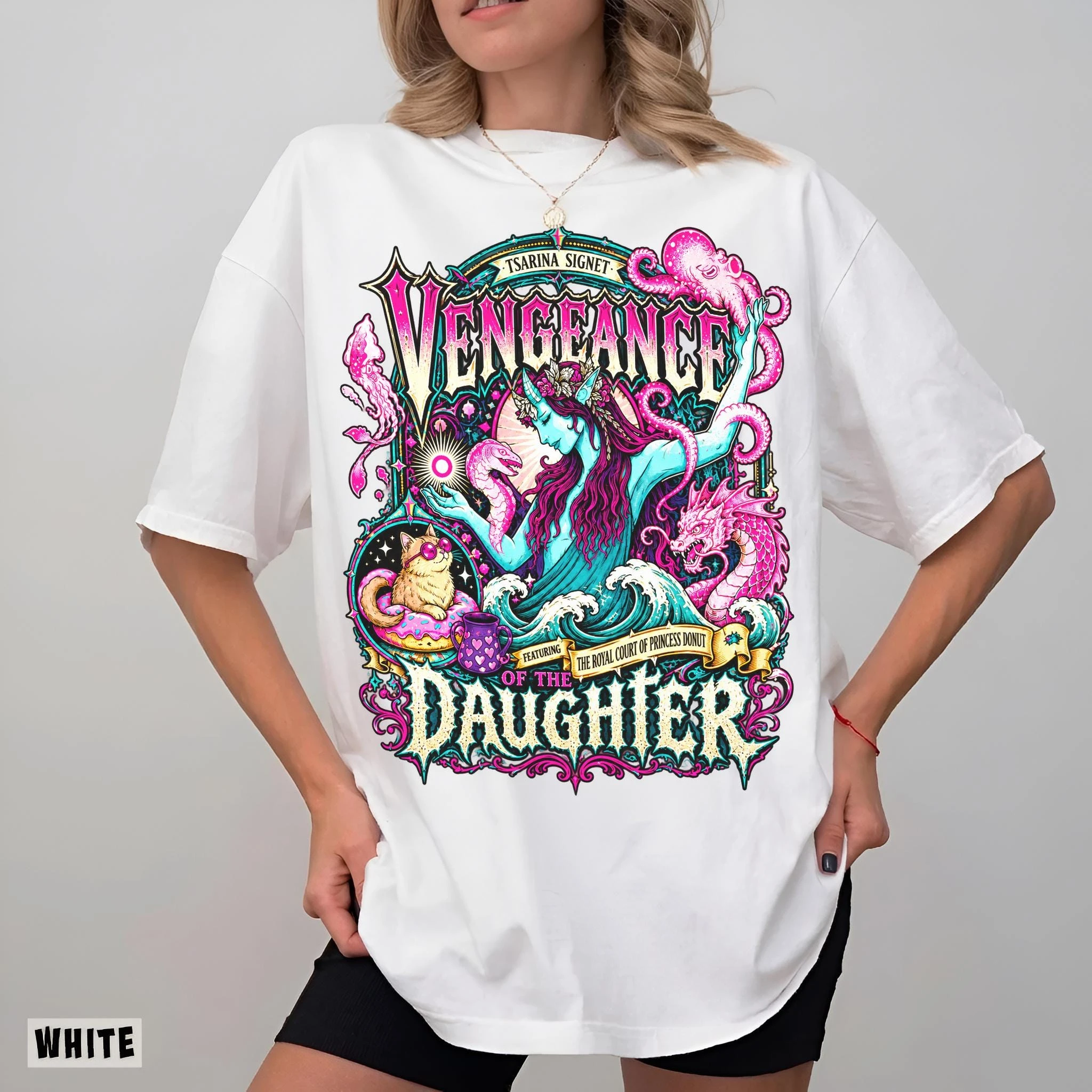Rache der Tochter Shirt Dungeon Crawler Carl T-Shirt Tsarina Signet T-Shirt Donut – Detail 10