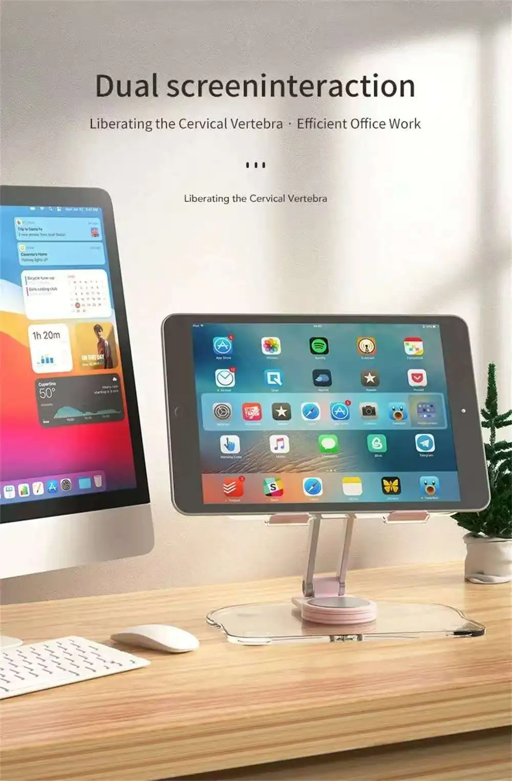 Acrylic Book Stand Clear Book Holder Acrylic Tablet Stand Portable Adjustable Phone Stand Foldable For Live Streaming Reading