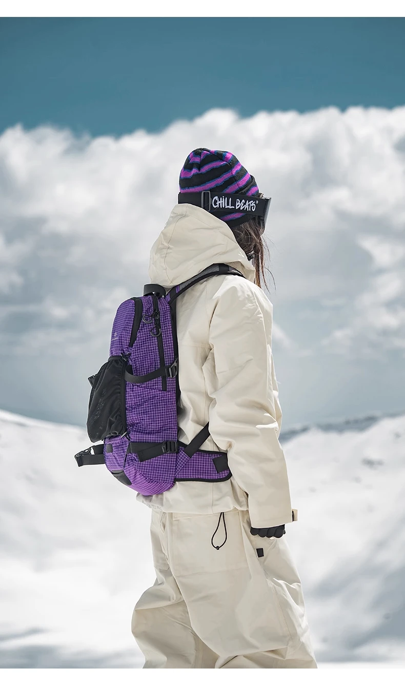 John Snow Ski-Touren-Rucksack für Herren und Damen, leichter Tagesrucksack zum Snowboarden, Rückenland, Skifahren, Wandern und Bergsteigen – Detail 10