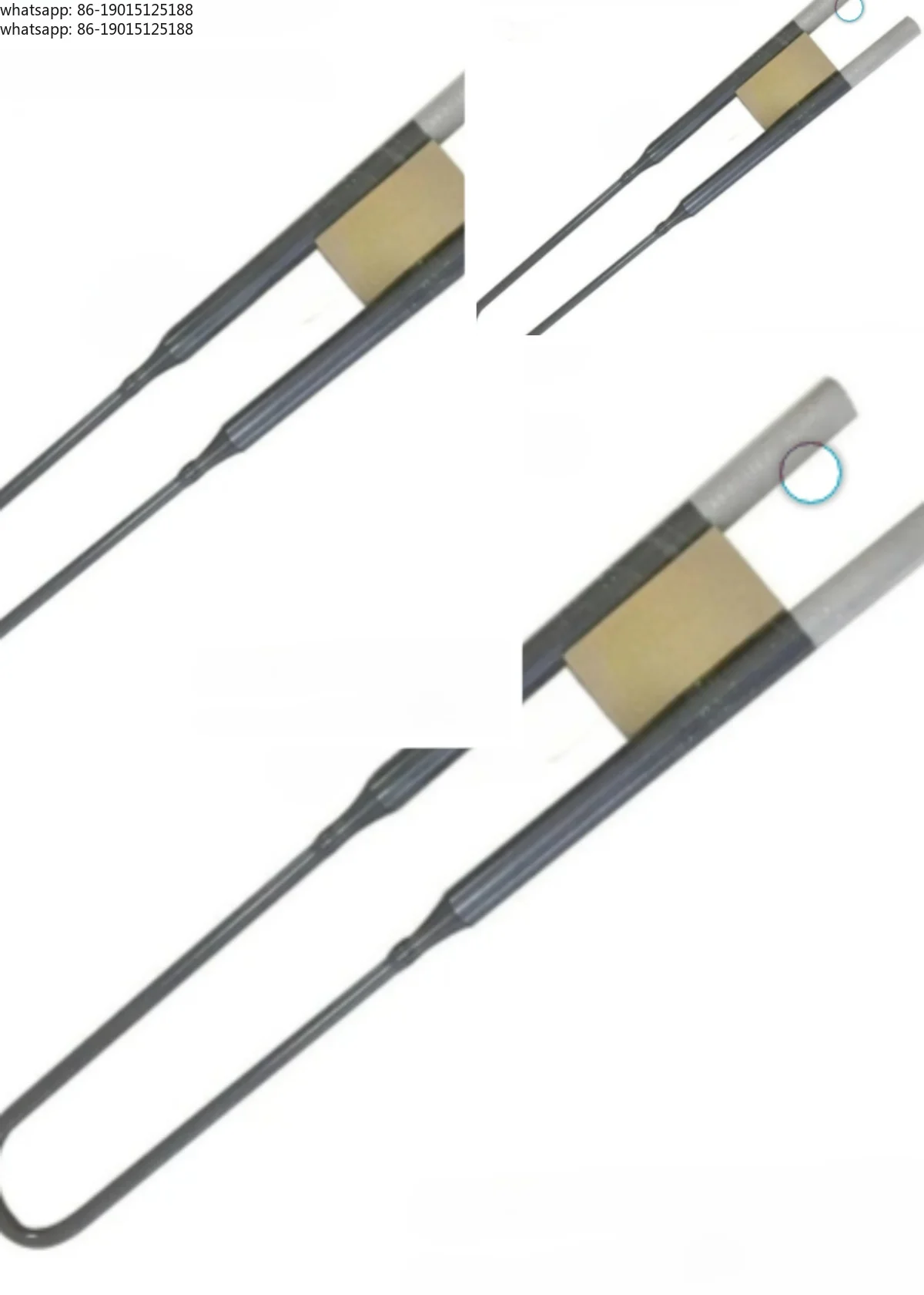 New 2026 Factory Direct Sales U-Type Flexible Ceramic MoSi2 Heating Element (TC1700/1800) - For Electric Furnaces